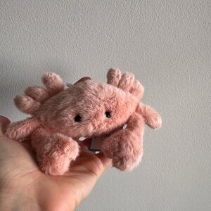 Jellycat Fluffy Crab Authentic NWT